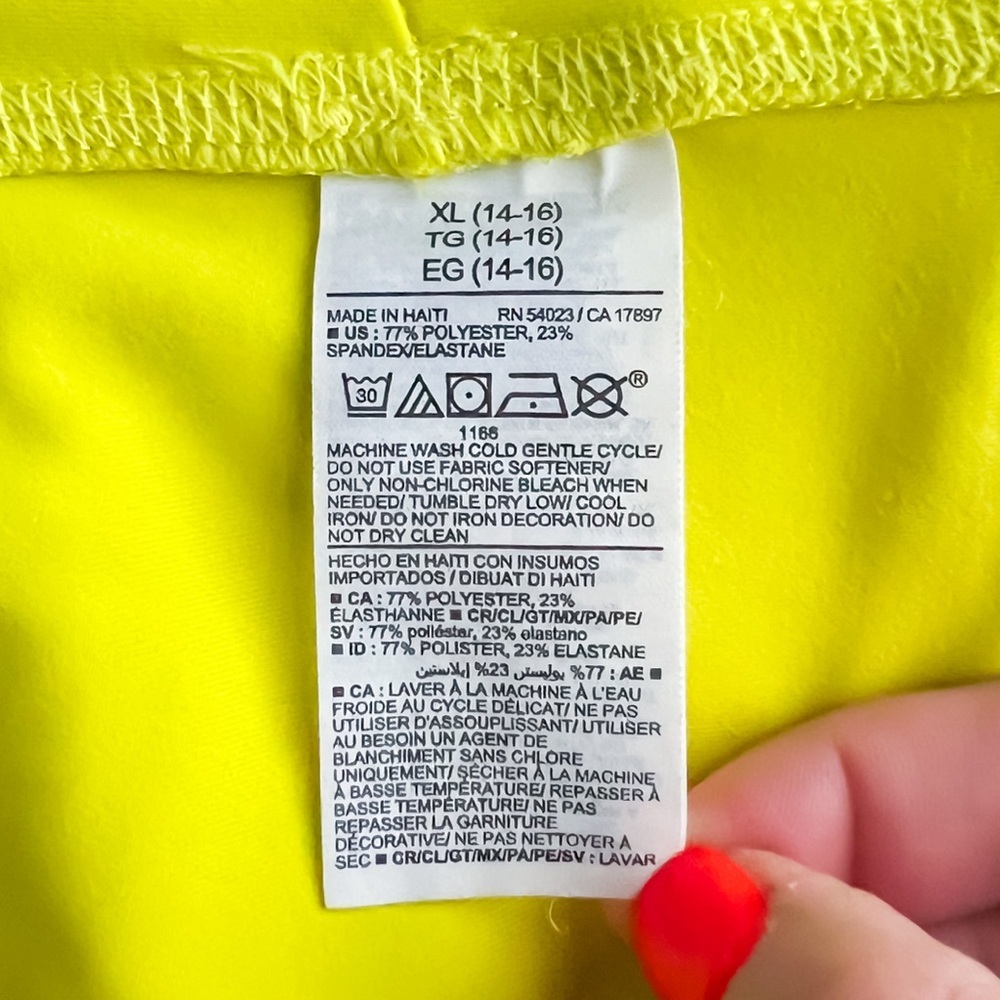 ❌SOLD❌ Old Navy Girls High Waisted PowerSoft Side Pocket Leggings, Size XL - Picture 7 of 8